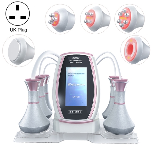 

5 In 1 80K Ultrasonic Cavitation Vacuum Radio Frequency Lipo Slimming Machine UK Plug(Pink Edge)