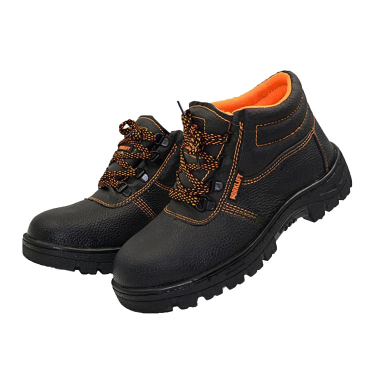 

215 Microfiber Leather Anti-puncture Wear-resistant Work Shoes Smash-proof Oil-resistant Safety Shoes, Spec: High-top (40)