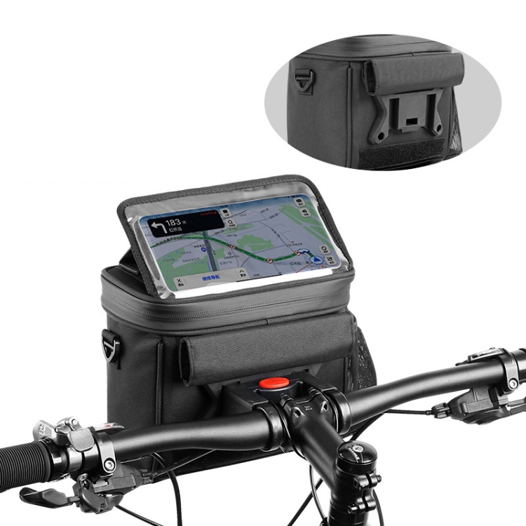 

Wheel UP 4.5L Multifunctional Bicycle Front Bag ,Style: Folding Section Black