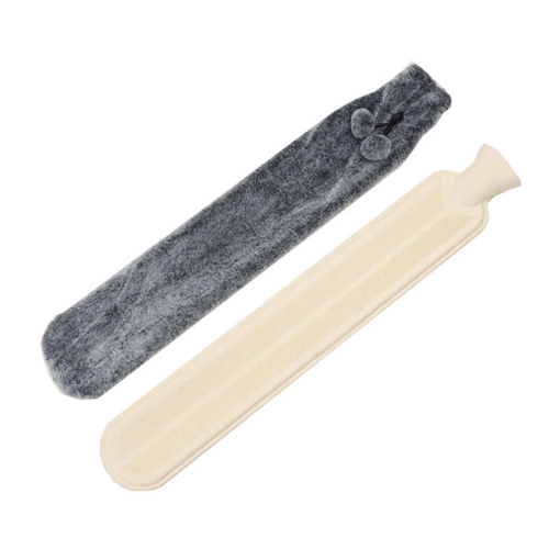 

2L Long-strip Multifunctional Water-filled Rubber Hot Water Bags, Spec: Faded Black