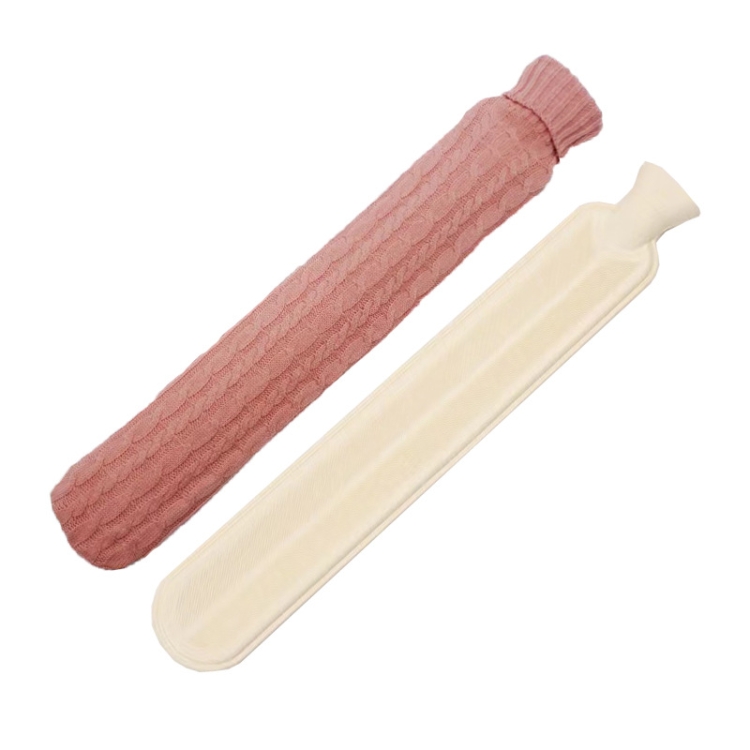 

2L Long-strip Multifunctional Water-filled Rubber Hot Water Bags, Spec: Pink Twist