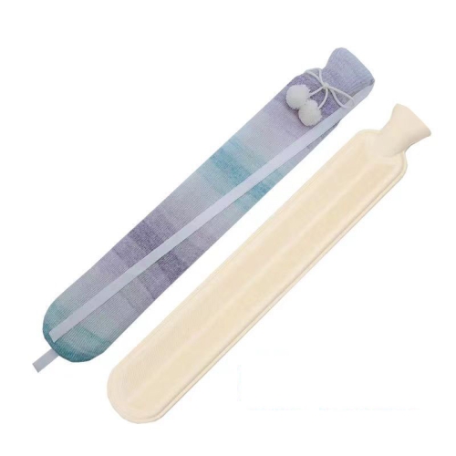 

2L Long-strip Multifunctional Water-filled Rubber Hot Water Bags, Spec: Gradient Purple