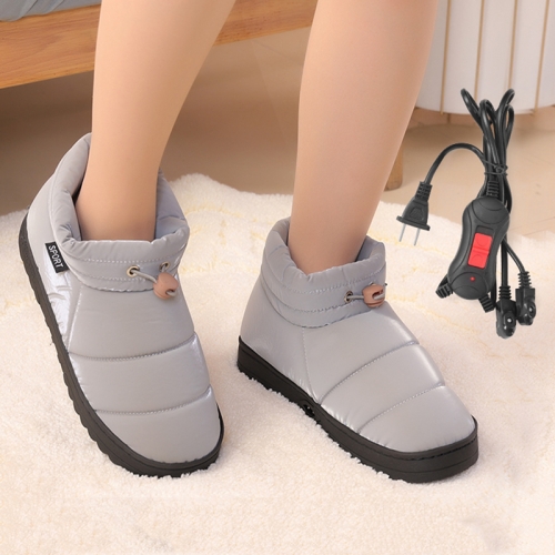 Pantofole riscaldanti elettriche da passeggio per scarpe calde plug-in da  220 V, spina americana, taglia