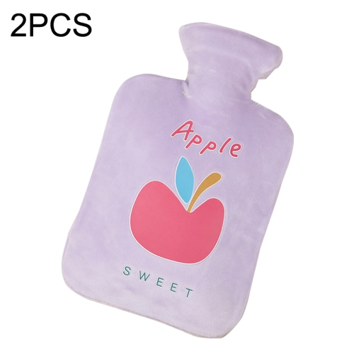 

2PCS Winter Hand Warmer Portable Outdoor Student Dormitory Hot Water Bag, Capacity: 250ml(Apple)