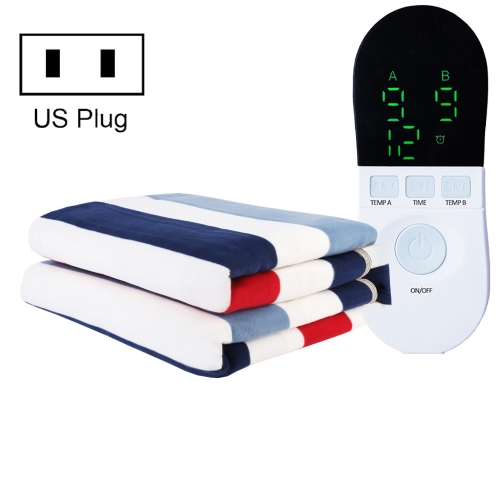 180x150cm Double Control Adjustable Temperature Electric Blanket Electric Mattress(US Plug)