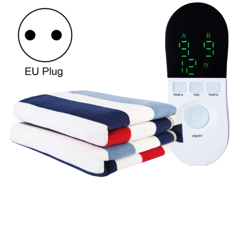 

180x150cm Double Control Adjustable Temperature Electric Blanket Electric Mattress(EU Plug)