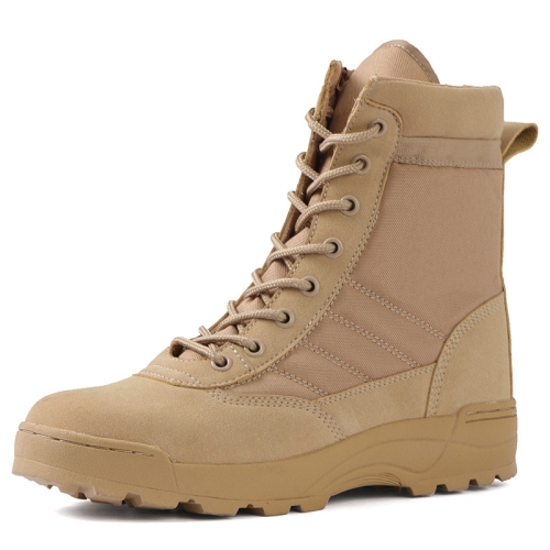 

JL-098 Spring and Autumn Outdoor Sports Anti-slip Wear-resistant Training Boots, Color: Sand Color(46)