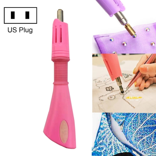 

DIY Manual Stamping Tools Portable Dot Drill Pen, Specification: US Plug Pink