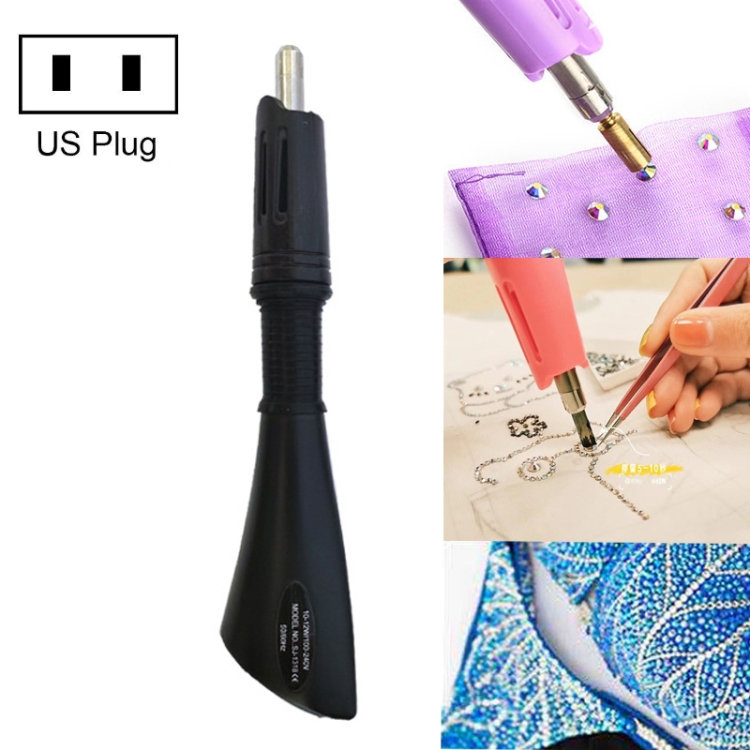 

DIY Manual Stamping Tools Portable Dot Drill Pen, Specification: US Plug Black
