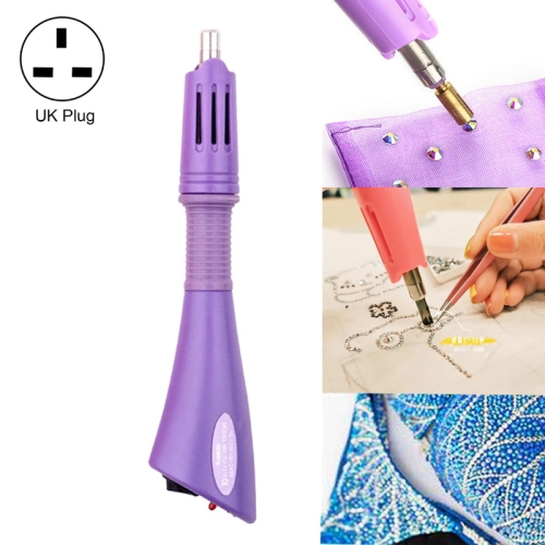 

DIY Manual Stamping Tools Portable Dot Drill Pen, Specification: UK Plug Purple