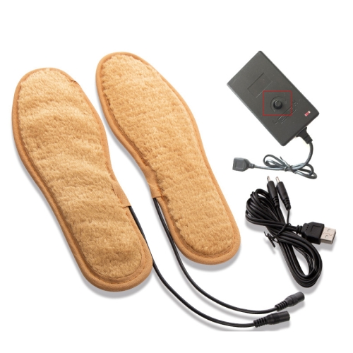 

USB Heating Insoles Electric Heating Foot Warmer Insoles,Spec: With Thermostat(38-39)