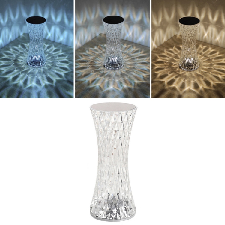 

Crystal Small Barbarian Table Lamp Bedroom Bedside LED Ambient Light, Style: USB Plug-in