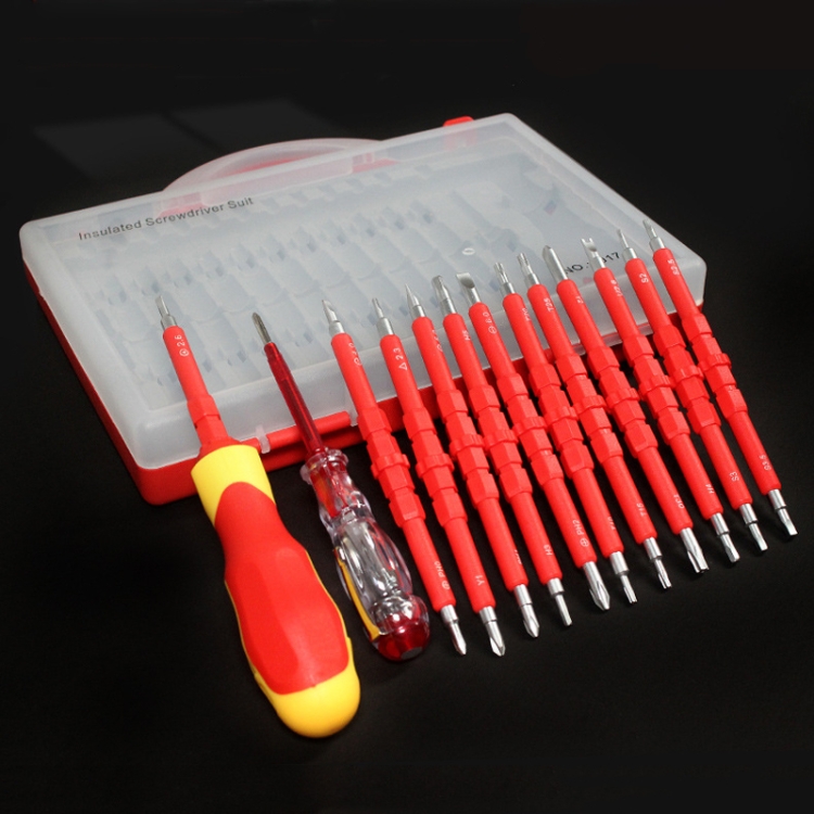 

26 In 1 VDE Insulated Handle Electrician Screwdriver Set Home Maintenance Tools