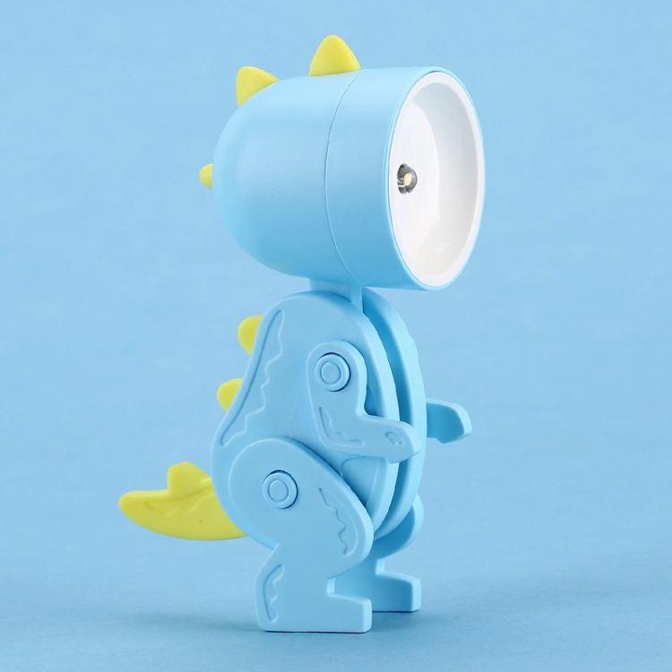 

TL-23 LED Mini Foldable Cartoon Desk Lamp Pet Shape Decoration Table Lamp, Spec: Dinosaur (Blue)