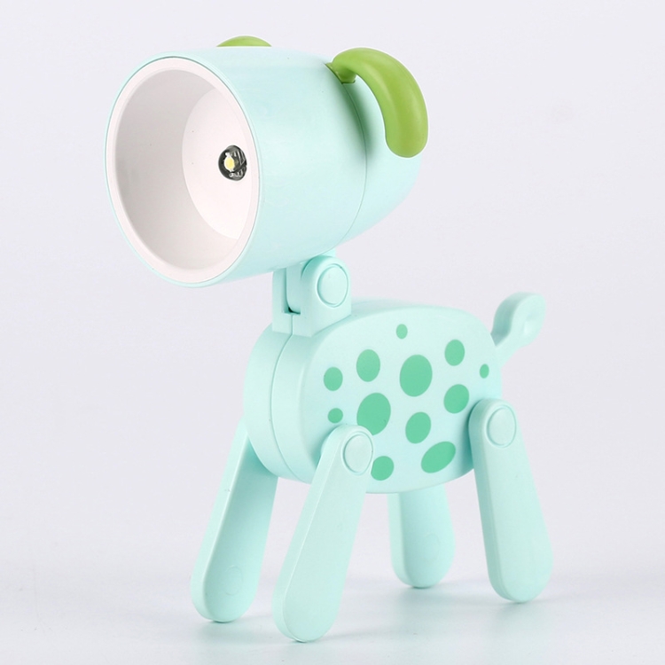 

TL-23 LED Mini Foldable Cartoon Desk Lamp Pet Shape Decoration Table Lamp, Spec: Dalmatians (Green)