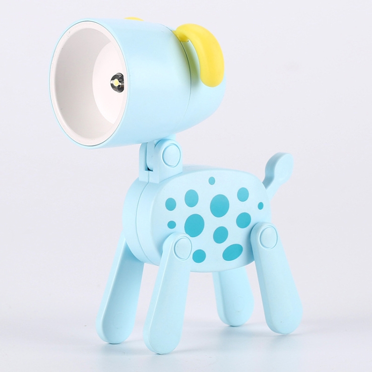 

TL-23 LED Mini Foldable Cartoon Desk Lamp Pet Shape Decoration Table Lamp, Spec: Dalmatians (Blue)