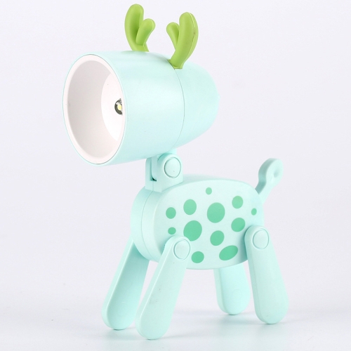 

TL-23 LED Mini Foldable Cartoon Desk Lamp Pet Shape Decoration Table Lamp, Spec: Spotted Deer (Green)