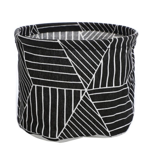 

Fabric Storage Basket Desktop Organizer Basket, Style: Black Prismatic