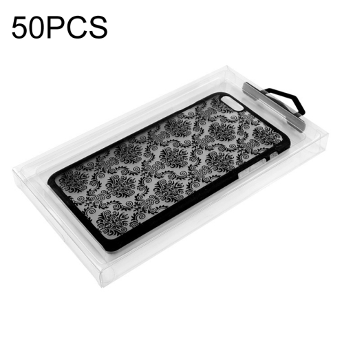 

50 PCS No Printing Full Transparent PVC Phone Case Packaging Box,Size: Small 4.7 Inch MINI
