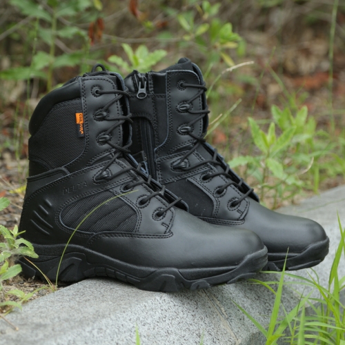 

JL-1736 Wear-resistant Anti-collision High-top Training Boots Outdoor Sports Non-slip Hiking Shoes, Size: 38(Black)
