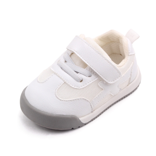 

D2678 Autumn Baby Shoes Super Skin Children Sport White Shoees, Size: 19(White)