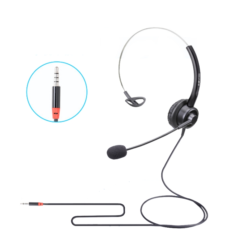 

VT200 Single Ear Telephone Headset Operator Headset With Mic,Spec: 3.5mm Single Plug