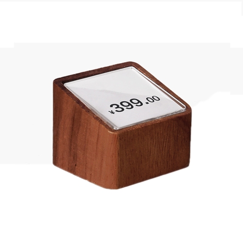 

Commodity Price Display Board Tea Set Wine Label Stand, Specification: Walnut (Small)