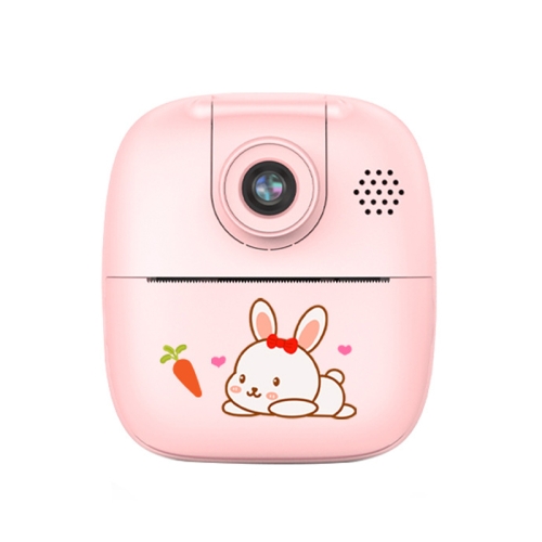 

A18 HD Printable Cartoon Kids Digital Camera with Rotating Lens, Spec: Pink