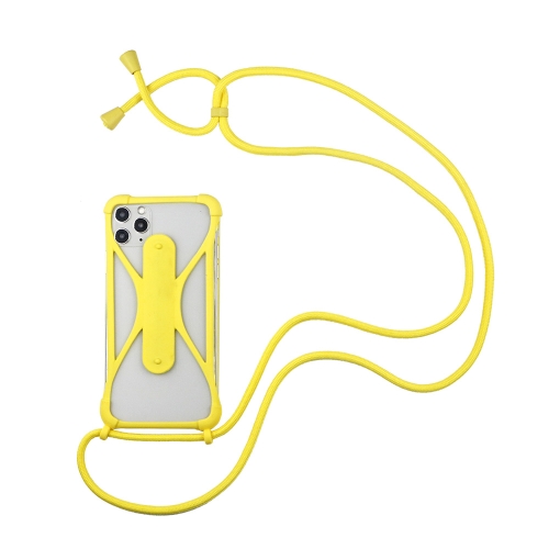 Estuche universal con correa de cordón de silicona para teléfono celular  con correa para el cuello
