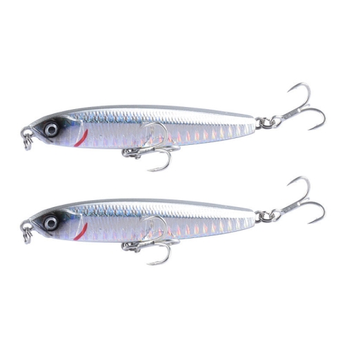 

2 PCS CH79 Hard Bait Long Casting Sinking Pencil False Lure, Specification: 10.4cm 18g(3)