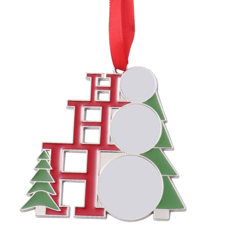 

2PCS JS025 Christmas Hot Red Wire Zinc Alloy Blank Heat Transfer Pendant