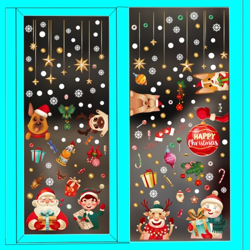 

SKJD2333 Christmas Decorations Window Kindergarten Layout Static Sticker