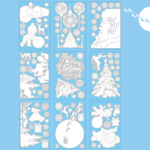 Christmas Static Glass Window Decoration