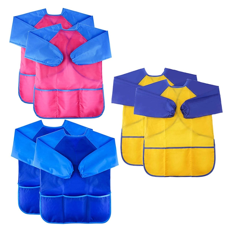 

6 PCS/Set Children Painting Waterproof Stain-proof Backwards Cover-ups(M)