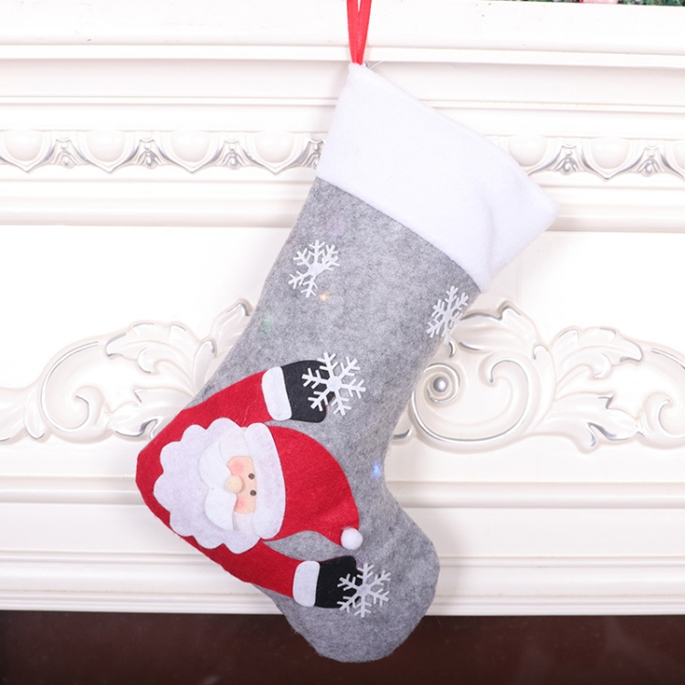 

SD-KC2007 LED With Lights Christmas Eve Christmas Socks Decoration Christmas Tree Pendant(Old Man)
