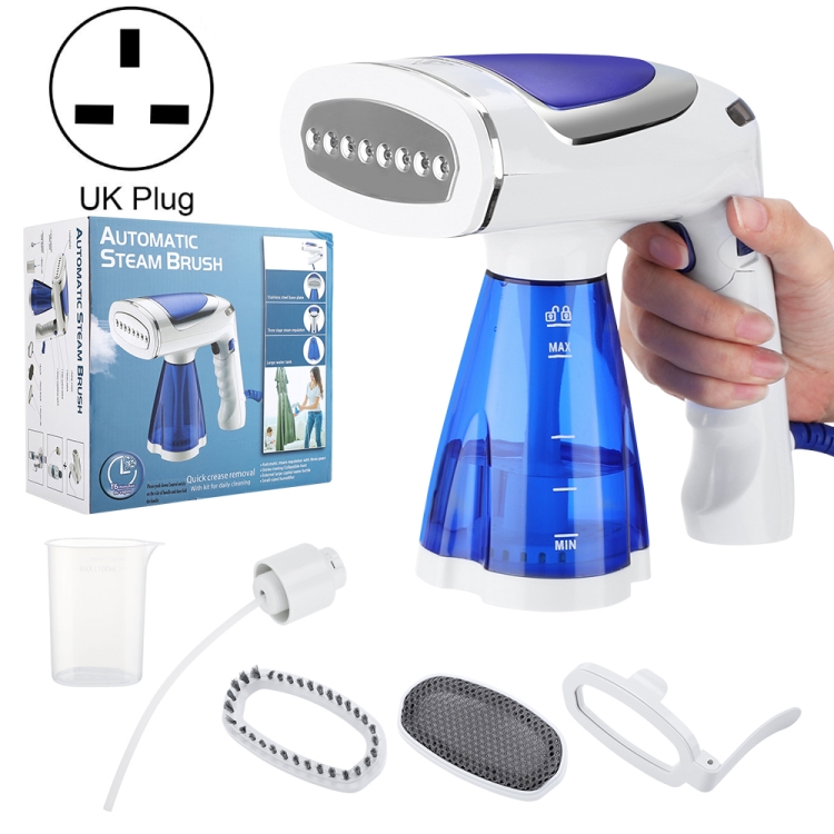 

1600W Handheld Folding Iron Mini Steam Iron, Color: Blue 3 Gear(UK Plug)