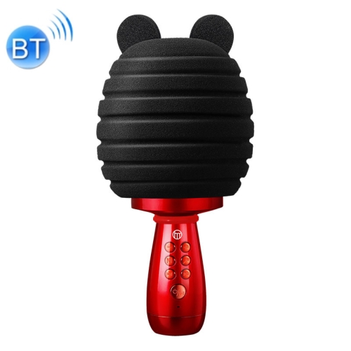 

K55 Wireless Karaoke Microphone Bluetooth Home Singing Machine Speaker(Red)