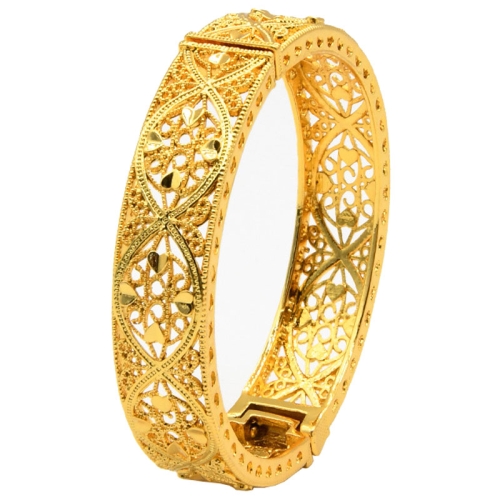 

B-45 24K Gold Plated Bracelets Women Wedding Sand Gold Bracelet