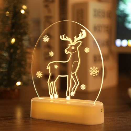 Acrylic Night Lights Christmas Ornament Decoration