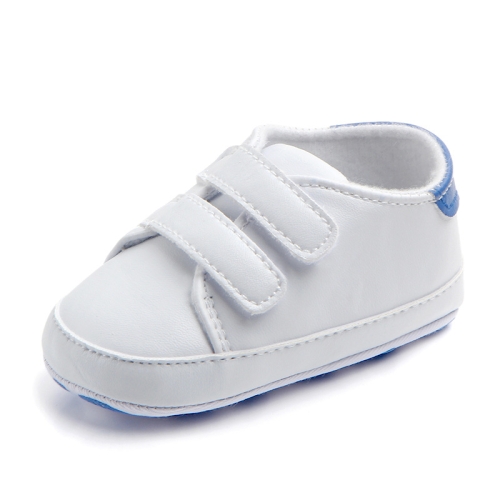 

D0735 PU Leather Soft Soled Slip-On Baby Walking Shoes, Size: 11cm(Bluetail)