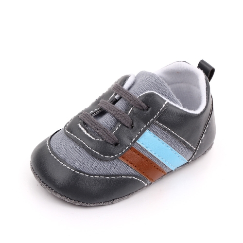 

D2566 Soft Soled Non-slip Baby Walking Shoes, Size: 11cm(Grey)