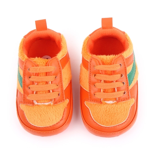 

D2540 Autumn And Winter Soft Soled Walking Shoes Baby Shoes For 0-1 Years Old, Size: 11cm(Orange)