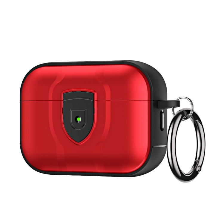 

For AirPods Pro TPU + PC Full Wrap Type Protection Case Cover(Red)