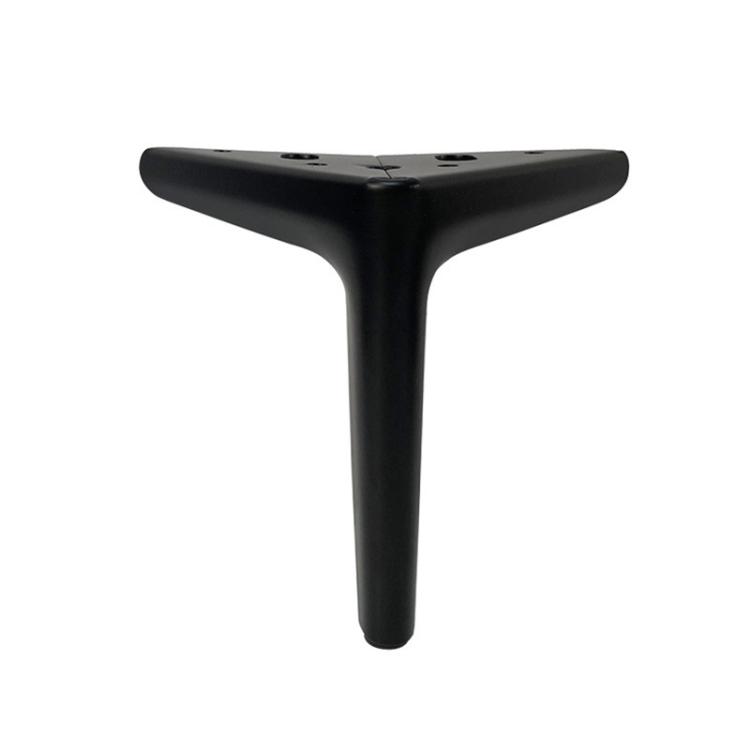 

10cm Short-Sided Metal Sofa and Coffee Table Legs, Color: Matt Black