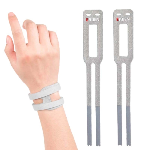 1 Pair EADEN Sports Wrist Brace Yoga Fitness TFCC Support Wrist Cover, Size: S(Comfortable Gray)