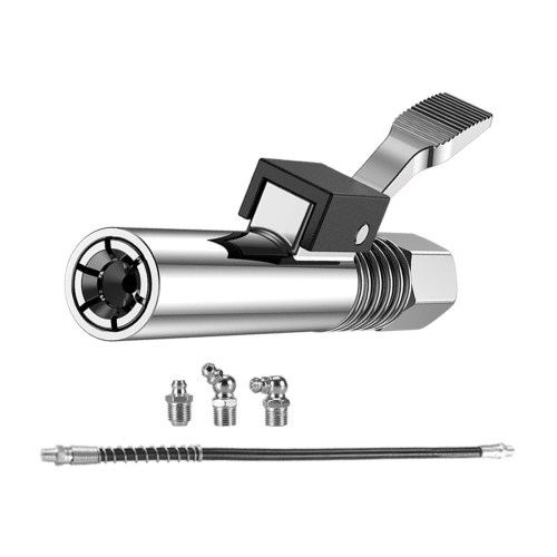 

PC002 Lock Clamp Type High Pressure Grease Nozzle, Style: Butter Mouth+80cm Hose+3 Heads