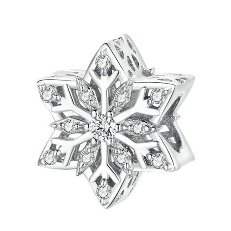 

BSC368 Winter Snowflake DIY Bracelet Bead Christmas 925 Silver Bead Accessories