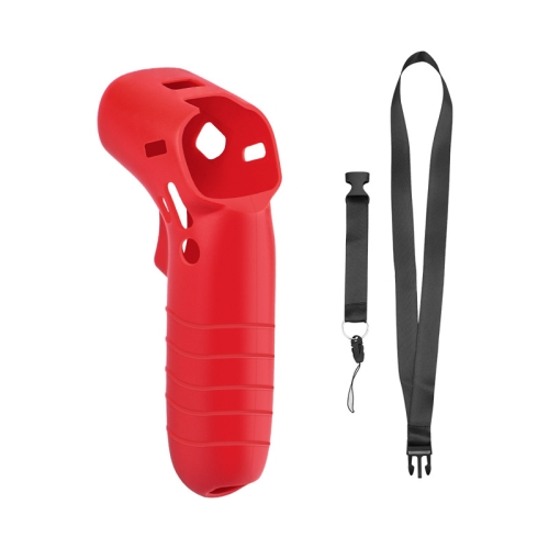 

For DJI FPV Combo Controller Silicone Cover Protective Sleeve Skin Case With Lanyard Red