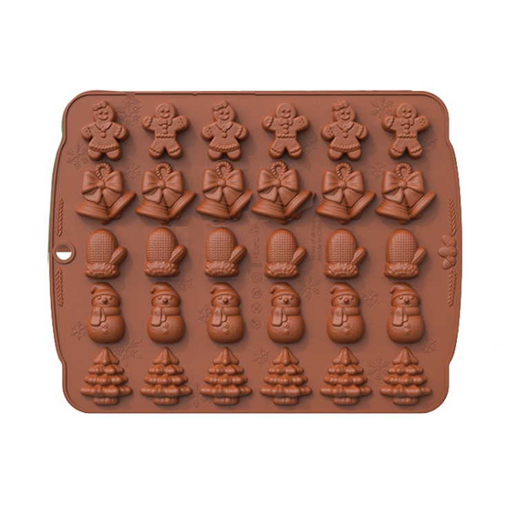 

Christmas Supplies Drop Glue Mold Cake Barbecue Baking Tool, Color: Chocolate Color