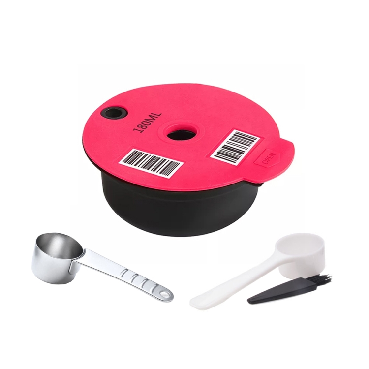 

ICafilas YB01 Reusable Coffee Filter, Color: Pink+HLB18 Stainless Steel Spoon(180ml)